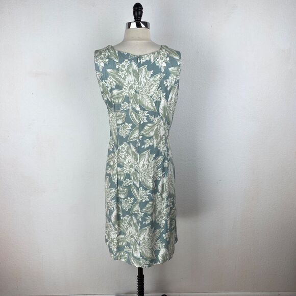 Vintage Womens Van Heusen Dress Size 12 Hawaiian Rayon Sleeveless Knee Length - Picture 5 of 9